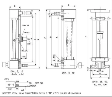 Lzb Anti-Corrosive Glass Tube Flow Meter Air Rotameter