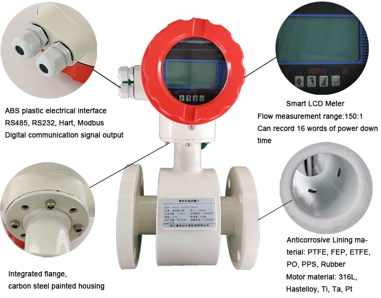 5%off Manufacturer Customized IP68 316L Stainless Water Electromagnetic Flowmeter Electromagnetic Flow Meter Price