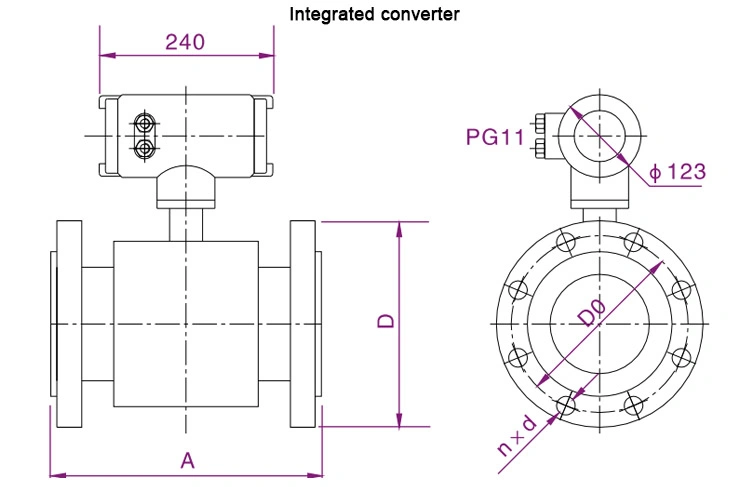 5%off Manufacturer Customized IP68 316L Stainless Water Electromagnetic Flowmeter Electromagnetic Flow Meter Price